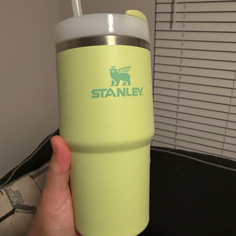 Stanley Lime Green Tumbler with Straw